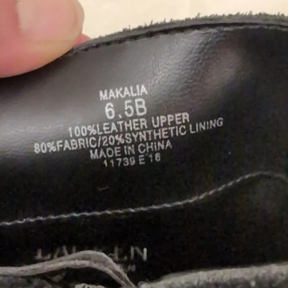 Ralph Lauren Black Leather Makaila Ankle Boots 6.5B