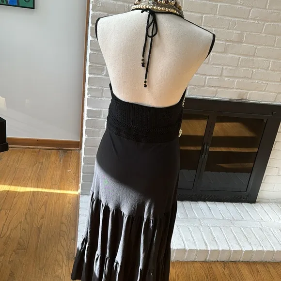 RALPH LAUREN CROCHET SUMMER DRESS M | luxury Summer Dress M | Resort Wear | VTG