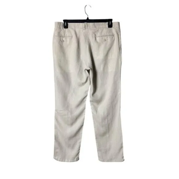 Ralph Lauren LRL Black Label Mens Linen Dress Pants Size 40 Beachy Quiet Luxury
