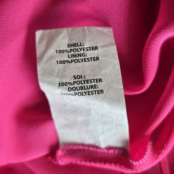 Ramy Brook Fuchsia Audrey Blouson Halter Midi Dress Women's L Minimalist Summer