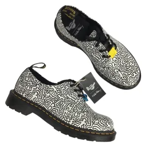 Rare Dr. Martens x Keith Haring Abstract 1461 Printed Leather Oxford Shoes Sz 9
