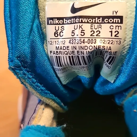 Rare🔥 Nike Air Griffey Max 1 TD Varsity Blue White Kids Athletic Shoes