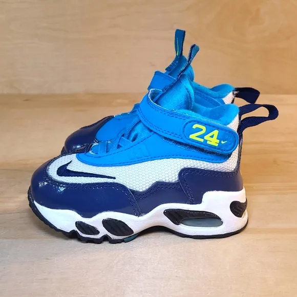 Rare🔥 Nike Air Griffey Max 1 TD Varsity Blue White Kids Athletic Shoes