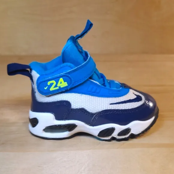 Rare🔥 Nike Air Griffey Max 1 TD Varsity Blue White Kids Athletic Shoes