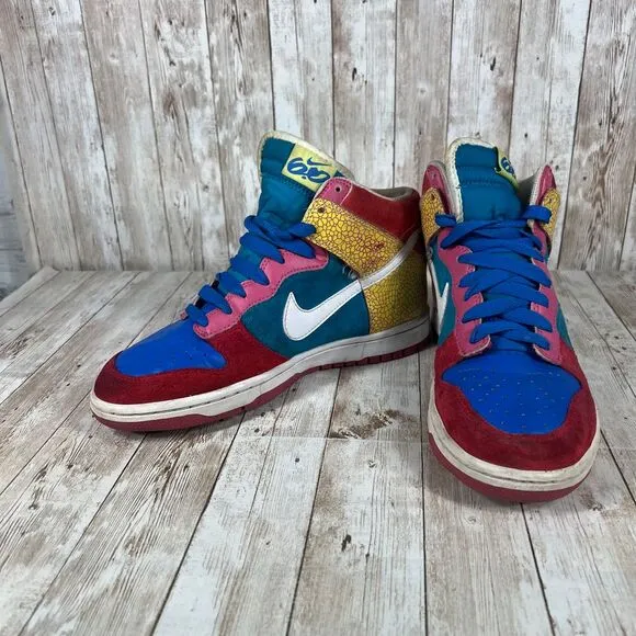 Rare! Nike Dunk High 6.0 &quot;Hot Red&quot;‎ Sneaker Women's 9