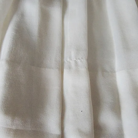 RARE NWT Tommy Hilfiger Crest Collection Silk Pleated Dress size 14 Ivory y2k