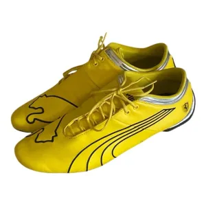 RARE Puma Leather Ferrari Scuderia Yellow Driving Men’s Shoes Size 14 Gorpcore