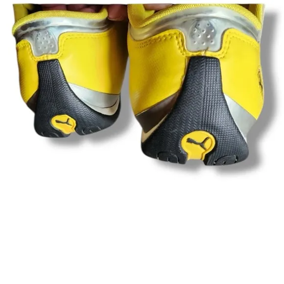 RARE Puma Leather Ferrari Scuderia Yellow Driving Men’s Shoes Size 14 Gorpcore
