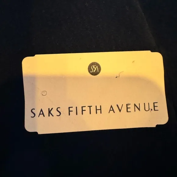 Real Clothes by Saks Fifth Ave Black Suede Dress Coat Size 4 Genuine Leather