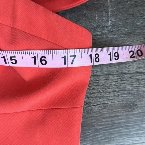 REBECCAMINKOFF dress deep orange with black trim size 12 luxury special occasion