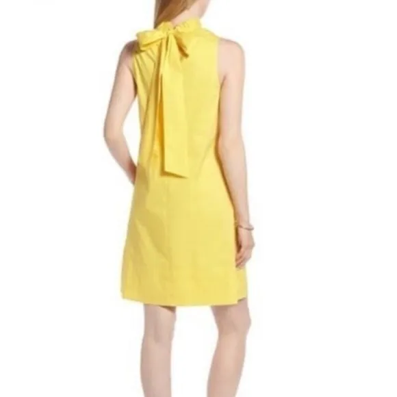 Red 1901 Halter Neck Tie Cotton Shift Dress