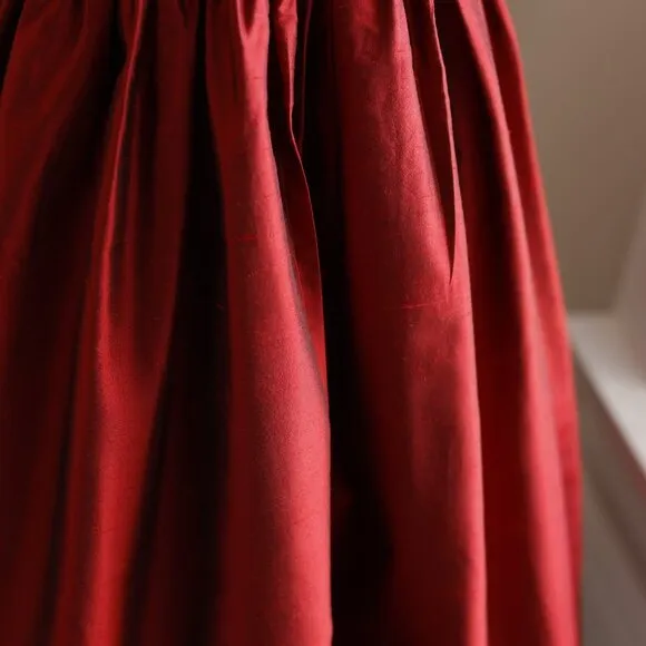 Red Silk Dress Luxury Special Occasion Flower Girl Boutique Size 6 NWT