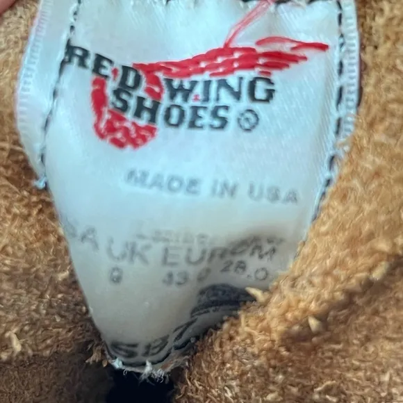 Red Wing 4587 Vintage Trail Boss Trucker Packer Boots sought-after model