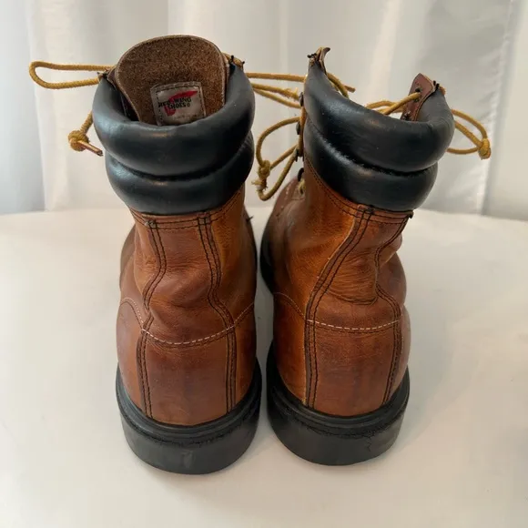 Red Wing 4587 Vintage Trail Boss Trucker Packer Boots sought-after model