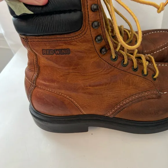 Red Wing 4587 Vintage Trail Boss Trucker Packer Boots sought-after model