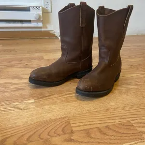 RED WING Brown Vintage Steel Toe USA Leather Trucker Trail Boss Boots 10.5