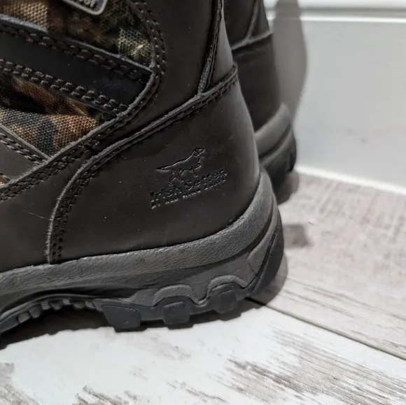 Red Wing Irish Setter‎ Boots Y’S 3 D Width TRAIL PHANTOM Camo Waterproof EUC