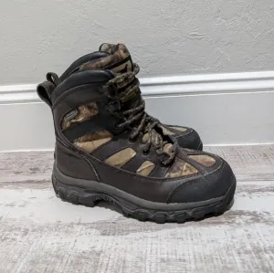 Red Wing Irish Setter‎ Boots Y’S 3 D Width TRAIL PHANTOM Camo Waterproof EUC