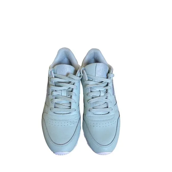 Reebok Classic Leather Shoes Womens Size 10 Green Leather Sneakers