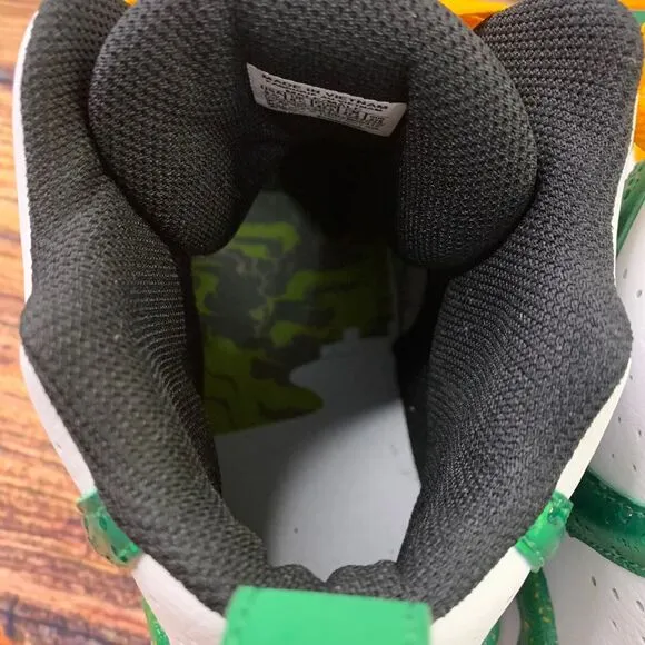 Reebok Kamikaze 2 Shoes Green Yellow Seattle SuperSonics V47579‎ 2013 Men's 9.5