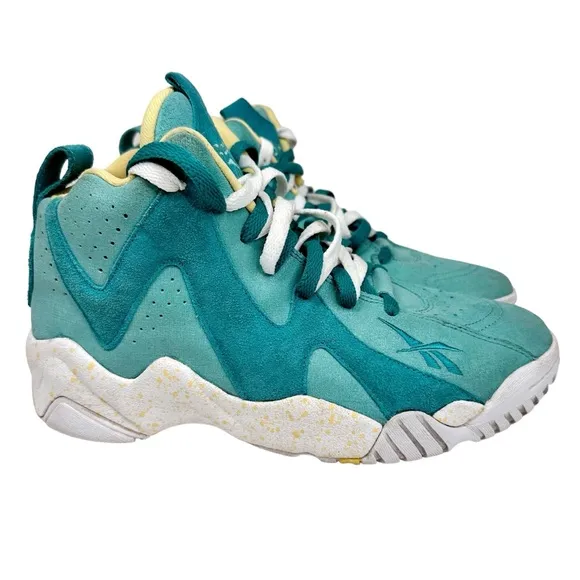 Reebok Kamikaze II Shoes Easter Jadite Teal White Sneakers Men’s 9