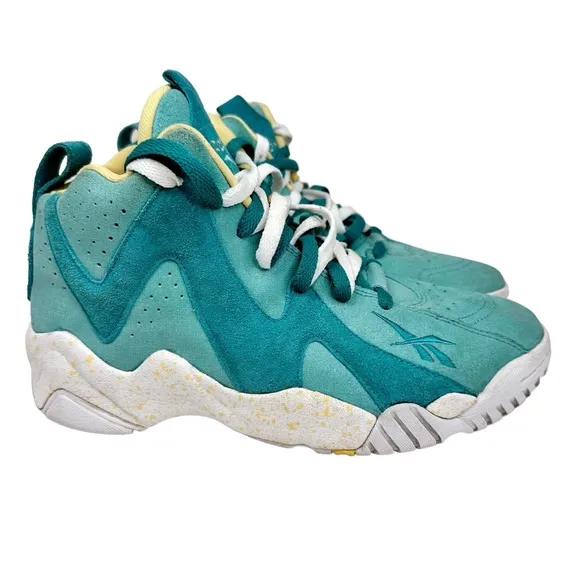 Reebok Kamikaze II Shoes Easter Jadite Teal White Sneakers Men’s 9