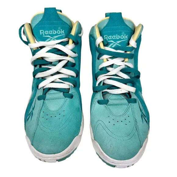 Reebok Kamikaze II Shoes Easter Jadite Teal White Sneakers Men’s 9
