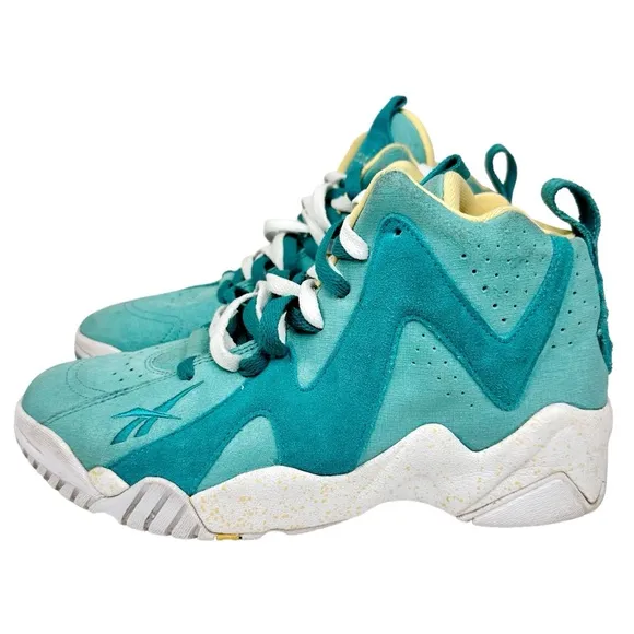Reebok Kamikaze II Shoes Easter Jadite Teal White Sneakers Men’s 9