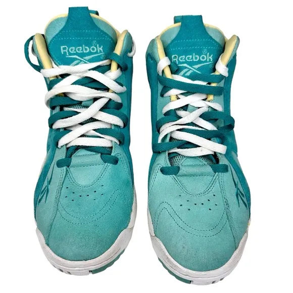 Reebok Kamikaze II Shoes Easter Jadite Teal White Sneakers Men’s 9