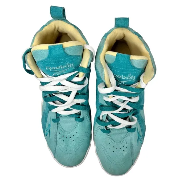 Reebok Kamikaze II Shoes Easter Jadite Teal White Sneakers Men’s 9