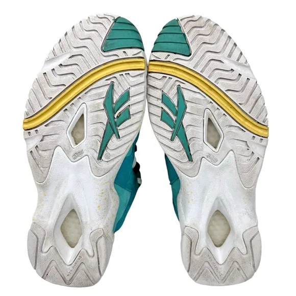 Reebok Kamikaze II Shoes Easter Jadite Teal White Sneakers Men’s 9