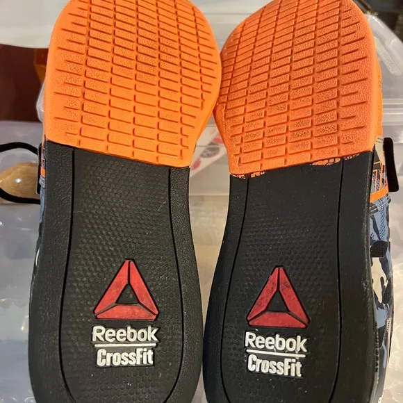 Reebok Mens CrossFit Orange Casual Shoes Sneakers Size 9.5