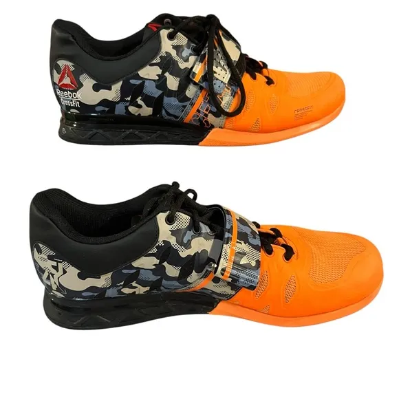 Reebok Mens CrossFit Orange Casual Shoes Sneakers Size 9.5