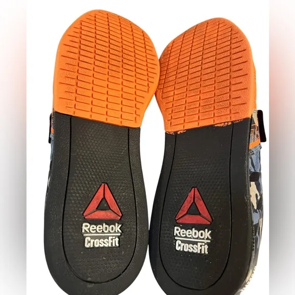 Reebok Mens CrossFit Orange Casual Shoes Sneakers Size 9.5