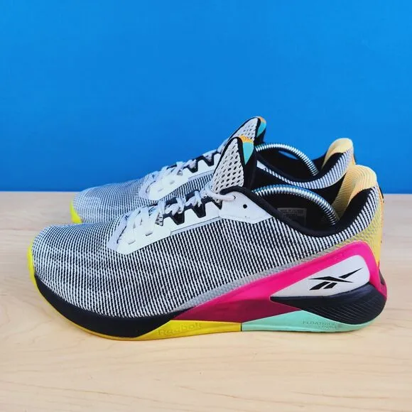 Reebok Nano X1 Grit White Black Pink Mens Size‎ 11.5 Training shoes H02864