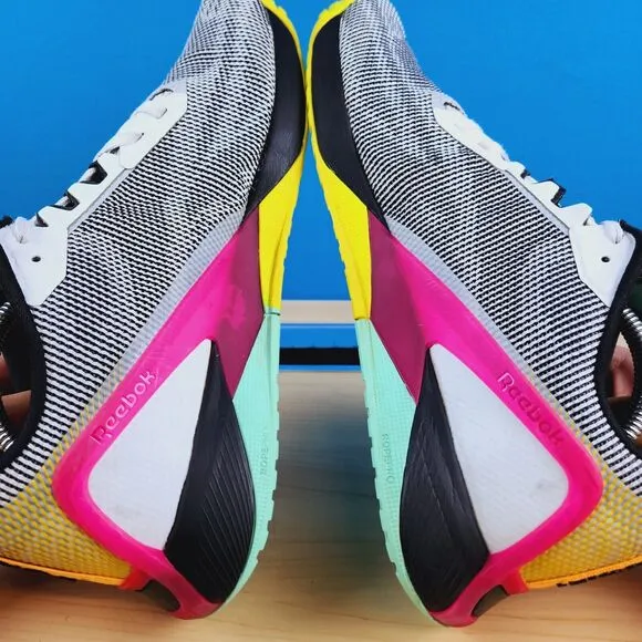 Reebok Nano X1 Grit White Black Pink Mens Size‎ 11.5 Training shoes H02864