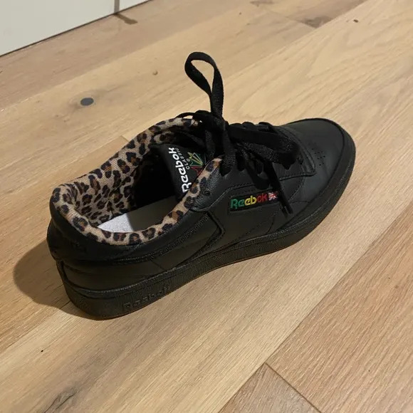 Reebok x Wacko Maria Club black leather C 85 Shoes
