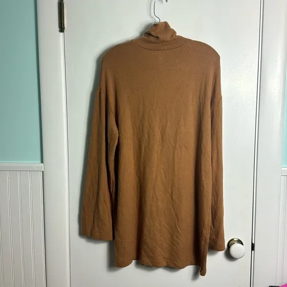 Reformation Aspen Turtleneck Sweater Dress Butterscotch Brown Size Small Fall