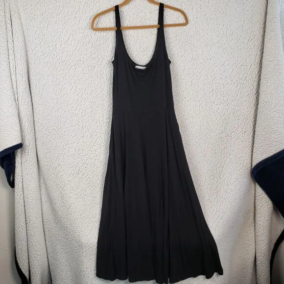 Reformation Jeans Maxi Dress Women's L Black Maxi Sleeveless Minimalist