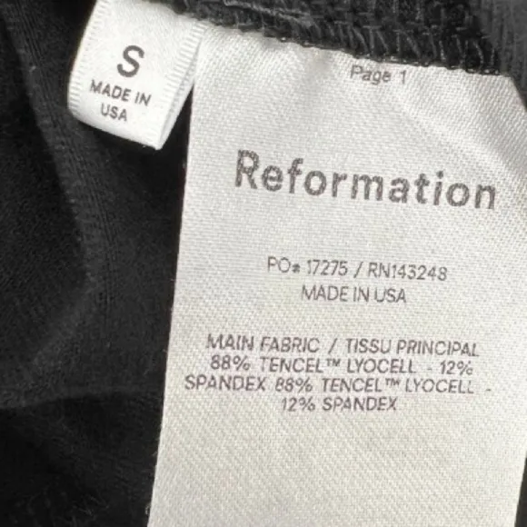 Reformation Kaila Sleeveless Faux Wrap Midi Dress Black XS or Small Quiet Luxury