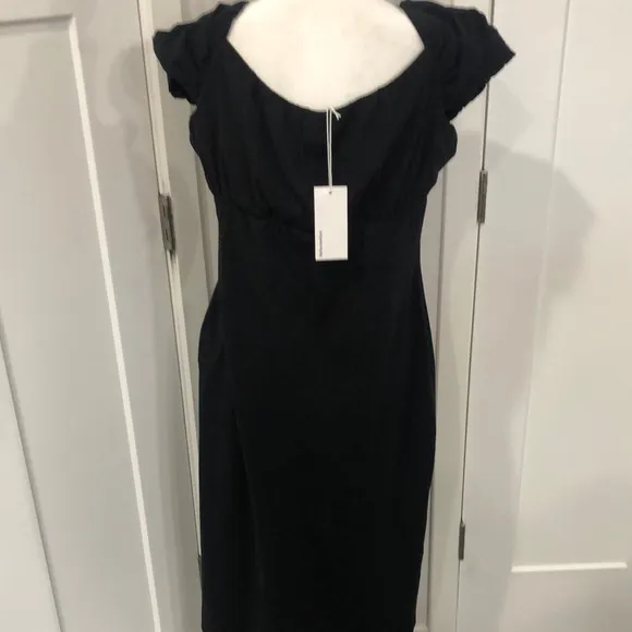 Reformation Women’s Elegant Black Dress Classic Chic Punk Goth Minimalist