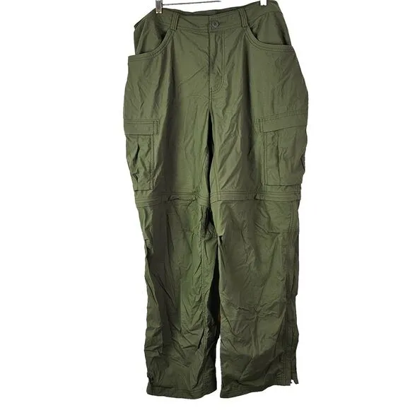 REI Co-Op Convertible Pants Mens Size 48W x 34L‎ Army Dark Green Outdoors Hiking