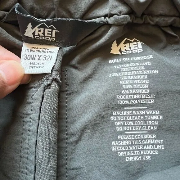 REI Co-Op Screeline Technical Hiking Pants in Gray