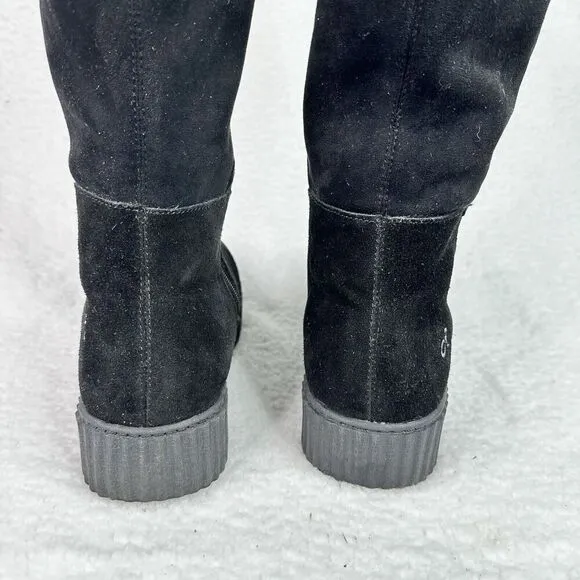 Religious Comfort Candyjack Tall Boot Women Sz 10 Black Suede Leather Waterproof