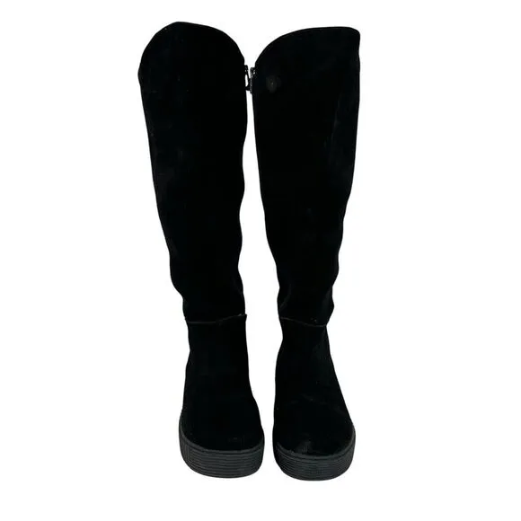 Religious Comfort Candyjack Tall Boot Women Sz 10 Black Suede Leather Waterproof