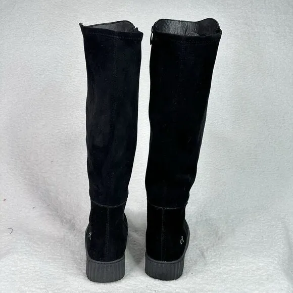 Religious Comfort Candyjack Tall Boot Women Sz 10 Black Suede Leather Waterproof