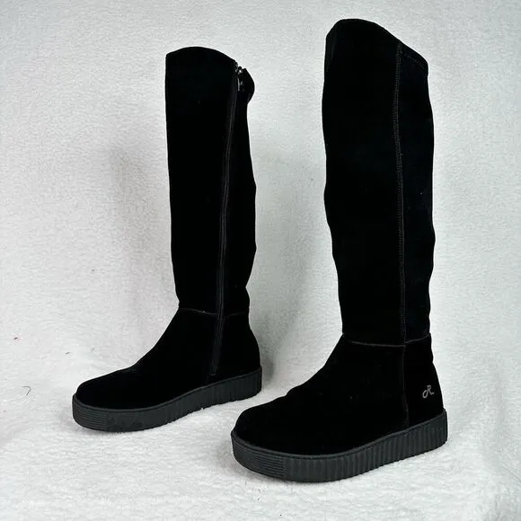 Religious Comfort Candyjack Tall Boot Women Sz 10 Black Suede Leather Waterproof