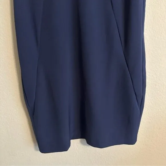 Reserved Navy Paige V Neck Dress Minimalist, lagenlook Size 12