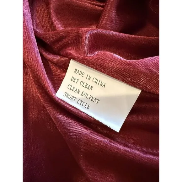 Revelry Dylan Convertible Velvet Dress Burgundy Size 2, luxury, event, wedding