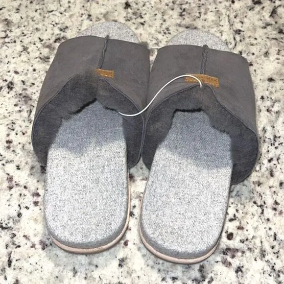 Revitalign Spruce Women's Shearling Slipper Slip On Size 9 New Gray